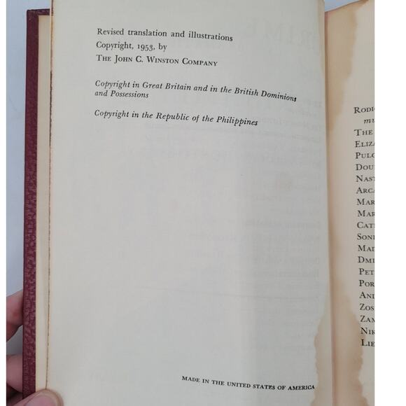 1953 Crime and Punishment Dostoevsky ICL Hardcover – Vintage Collectors - Picture 10 of 13